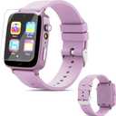 Kids Games Watch, Smart Kids Watch with 26 Puzzle Games, Touch Screen, Alarm Clock, HD Camera, Toys for Ages 4-12 Years Old, Birthday Gift for Girls (Purple)