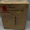 Bonsaii 12-Sheet Cross Cut Paper Shredder, 5.5 Gal Home Office Heavy Duty Shredder for Paper, Credit Card, Mail, Staples, with Transparent Window, High Security Level P-4 (C275-A)