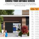 Garage Door Screen for WinterGarage Door Insulation Kit for Magnetic Thermal Insulated Door Curtain, Garage Insulated Door Curtain Weatherproof, Windproof, Soundproof (10 * 10Ft)