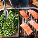 Weber Lumin Portable Electric Grill, Black – High‑Heat Outdoor BBQ Reaching 600°F for Searing, Smoking, Steaming & Warming – Ideal for Samll Spaces & Travel