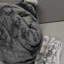 Bedsure Wearable Heated Blanket with Foot Pocket - Electric Snuggle Blanket for Adult with Sleeves, Winter Gifts for Mom Women Girlfriend, Warm Sherpa Heating Throw, Auto Shut Off, 50 x 71+18", Grey