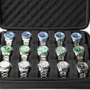 15 slots watch case, hard watch storage organizer case, watch travel case holder, with soft pillow