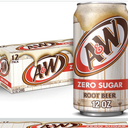 A&W Zero Sugar Root Beer Soda, 12 fl oz cans, 12 count BB 31 JAN 2026