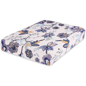 Hyha Printed Couch Cushion Covers, Floral Sofa Covers Washable for 2 Cushion Couch, Stretch Pattern Outdoor Cushion Covers for Patio Furniture with Elastic Bottom(Medium, Vintage Flower)