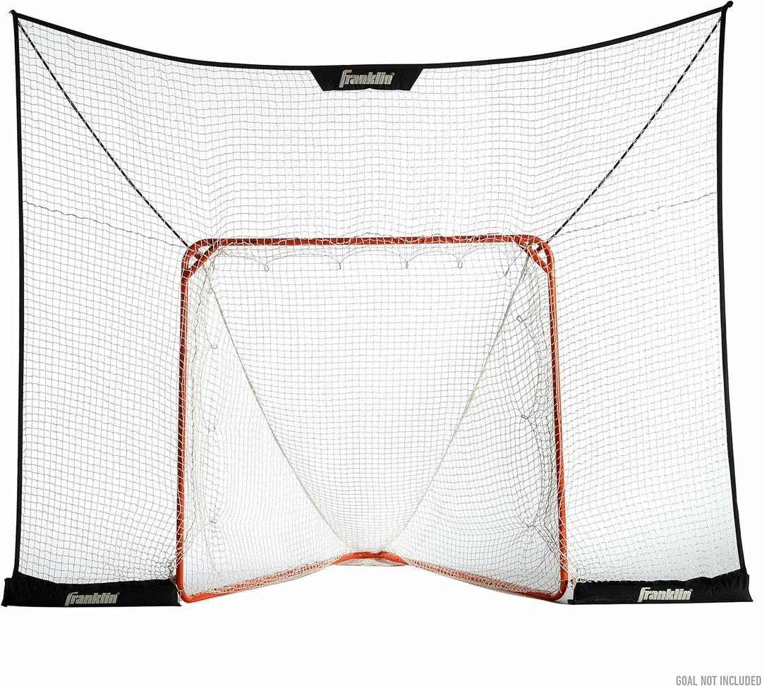 Franklin Sports Lacrosse Backstop Net - Lax Goal Backstop Net for Shooting Training + Practice - Extra Large + Durable - 12' x 9'