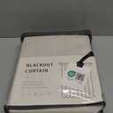 100% Blackout Shield Linen Blackout Curtains for Bedroom 84 Inches Long, Back Tab/Rod Pocket Living Room Drapes, Thermal Insulated Blackout Curtains 2 Panels Set, 50" W x 84" L, Cream