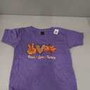 Peace Love Turkey Little Pilgrim Thanksgiving Womens Girls T-Shirt, XS