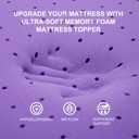 SINWEEK 3 Inch Gel Memory Foam Mattress Topper Twin XL, Twin Extra Long Mattress Pads for College Dorm Single Bed, Ventilated Soft Bed Topper, CertiPUR-US Certified, Twin XL Size