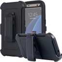 Galaxy S7 Case, AICase Heavy Duty Holster Case Belt Clip + Armor Protective Kickstand Cover with Built-in Screen Protector for Samsung Galaxy S7 (2016) (Black)