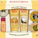 Burt's Bees Gifts Ideas - Tips and Toes Set, 6 Travel Size Products in Gift Box - 2 Hand Creams, Foot Cream, Cuticle, Hand Salve and Lip Balm