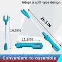 Cattle Prod Waterproof Cattle Prod Stick with LED Light Rechargeable Electric Livestock Prod