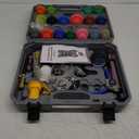 30PCS Coolant Pressure Tester & Vacuum Refill Kit,Radiator Pump Pressure Tester Kit for Automotive Cooling System Water Tank Leakage Detection (Gray)