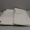 100% Blackout Shield Linen Blackout Curtains for Bedroom 84 Inches Long, Back Tab/Rod Pocket Living Room Drapes, Thermal Insulated Blackout Curtains 2 Panels Set, 50" W x 84" L, Cream