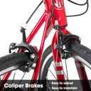 HILAND 700c Road Bike 14 Speed, Aluminum Frame Racing Bike, City Commuter Bicycle for Men Women, Small