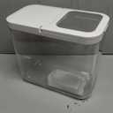 20-25 lbs Rice Dispenser with Measuring Spoon 11.4Qt/12L Tall and Narrow Food Storage Flour Bin Large Airtight Food Storage Rice Container for Kitchen Pantry Organization Slim Space-Saving