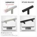 10 Pack Brushed Satin Nickel knurled Cabinet Pulls,3 Inch(76mm) Hole Centers Solid Heavy Duty Kitchen Cabinet Handles Hardware for Cabinets and Drawer