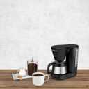 Cuisinart 5-Cup Coffee Maker with Stainless Steel Carafe, Coffee Machine with Removable Water Reservoir, Charcoal Water Filter, 30-Minute Keep Warm, and Brew Pause, DCC-5570NAS, Stainless Steel