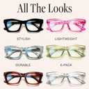 CCVOO 2.0 Stylish Reading Glasses for Women, Stylish Eyeglasses, Blue Light Readers for Women, Cheaters, (A8 Glow Theory)
