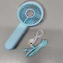 SWEETFULL Portable Misting Fan - 180 Foldable Handheld Personal Fan with Mist Spray, 3 Speeds, 30ml Water Tank, USB Rechargeable - Ideal for Travel, Outdoors, Makeup, Camping, Home, and Office Use