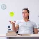 Civaner 8 Pcs Light up Ball LED Spiky Bouncy Balls Bulk Rubber Fidget Sensory Toy Glow in The Dark Light up Party Favors