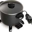 Presto 06006 Kitchen Kettle Multi-Cooker, Steamer, Deep Fryer, Black