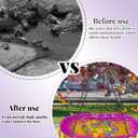 Bee Feeder Watering Station for Garden, Flower Bee Bath for Outside with Glass Balls, Butterfly Bath Bowl for Outdoor Courtyard Decoration (Rose Red)