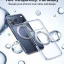 TORRAS Upgraded 360 Rotatable Magnetic Stand for iPhone 17 Pro Max Case, Fit for MagSafe with Ring, Mil-Grade Protection, Camera Control, Anti-Yellowing Slim Case for iPhone 17 ProMax Ostand, Clear