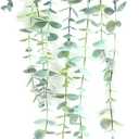 BACAMA Fake Hanging Plant Eucalyptus Small Decor Faux Hanging Vine Plants Wall Greenery for New Home Decoration 1PCS Bright Green 23.6Inches