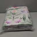 Washable Purple Green Area Rug 5'7' Boho Large Living Room Rug Lilac Lavender Floral Non-Slip Soft Oriental Vintage Color Bedroom Carpet Dining Room Nursery Home Office Indoor Decor