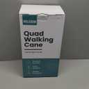 PELEGON Quad Cane (300 lb) - Adjustable Walking Cane with A Large 4 Pronged Base for Extra Balance & Stability, Walking Canes for Seniors, Walking Cane for Men & Women, Walking Sticks (Blue)