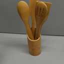 Star Gifts Kitchen Decor Accessories Wooden Spoons for Cooking,7PCS Gifts Bamboo Utensils Spatulas Nonstick Cookware for women,House Warming Presents,Birthday Gift