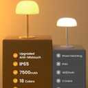 IP65 Shower Lamp Waterproof, 7500mAh Rechargeable Shower Lights for Inside Shower, 18 Colors Cordless Shower Light, Stepless Dimming LED Table Lamp for Bathroom Bathtub Patio Outdoor