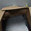 Nightstand Hidden Drawer Charging Table - Night Stand with Charger Station and Sliding Top Storage, Morden Bedside Table with 2 Fabric Drawers, for Dorm Living Room Bedroom, Black