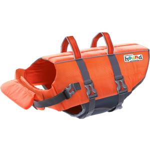 Outward Hound Granby Splash Orange Dog Life Jacket, Large