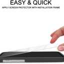 3 x MOSNOVO Premium Glass Screen Protector for iPhone 14 Pro [Guidance Frame Include] (Pack of 2) [Easy Install][Anti Scratch][Advanced HD Clarity][Bubble Free][Case Friendly]