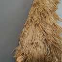 Bayside21 Tiki Umbrella 6.5' Thatch Patio Umbrella Tropical Palapa Raffia Tiki Hut Hawaiian Hula Beach Umbrella with tilt (6.5ft, Natural)
