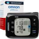 OMRON 7 Series Wireless Wrist Blood Pressure Monitor for Home Use - #1 Doctor & Pharmacist Recommended Brand - Clinically Validated - Connect App (Black)