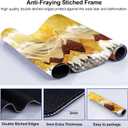 Mouse Pad, Golden Sun Mountain Groovy Forest Large Gaming Mouse Pad for Desk, Big Desk Mat with Seamed Edges, Waterproof Desk Pad, Non-Slip Rubber Base, Long Computer Mousepad, 31.5 x 11.8 Inch