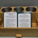 Hair Tool Storage Organizer, Bamboo Hair tool organizer for Bathroom, Kitchen and Makeup,Hair organizer storage Perfect for Storing Blow Dryer, Straightener and Brush