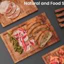 Fibogollo Bamboo Cutting Boards for Kitchen,Chopping Boards Set with Juice Groove,End Grain Bamboo Butcher Block,Serving Board with Holder(3 Pcs)