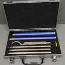 8 Pcs Wood Turning Tool Set, Tungsten Carbide Inserts, Adjustable Length Handle, 4 Types of Tools, Easy Storage Box, for Woodworking and Woodturning