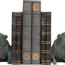 Dog Decorative Bookends Book Holder - Vintage Shelf Decor Book Ends to Hold Books Heavy Duty for Home Decor 3.5 X 4.5 X 6.25 inch Guichifun