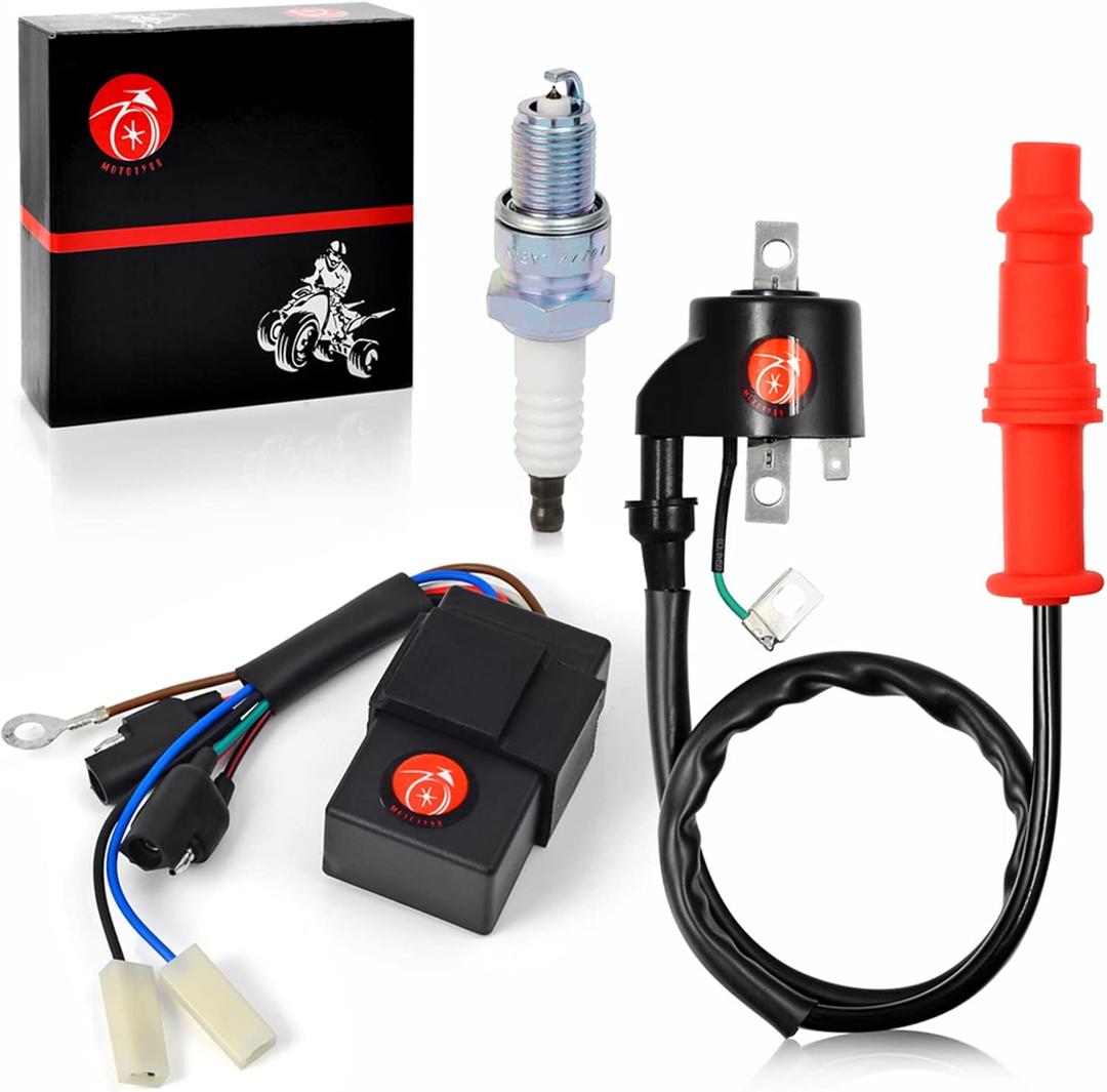 Ignition Coil & CDI Box8 Pin/line Spark Plug For Polaris Sportsman 500 1996 1997 1998 1999 2000 2001 3085564 3085228