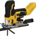 Cordless Brushless Jigsaw Compatible with 20V MAX Battery (Tool Only), 3800SPM 7 Variable Speed Jig Saw, Ergonomic Barrel Grip, 4 Orbital Cutting, 045 Bevel Cuts, LED Light for Wood Metal
