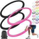 Silicone Patella Knee Band for Basketball Patella Tendon Support Knee Pain Running Tendon Brace Support Strap(4,Black and Rose Red,M)