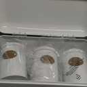 SOTECH Large Bread Box and 3 Pieces with Sugar Tea Coffee Containers Set,Vintage Metal Bread Boxes for Kitchen Counter Extra Large,Farmhouse Kitchen Decor(White Bread Box)