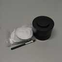 Nessus Reusable Pod Kit for Nespresso Pods Vertuo, Reuse Old Coffee Pods for Nespresso Vertuo: 100 Pcs Aluminum Foil Seal Lid, Holder, Brush, Refillable Vertuo Plus Next Capsule Machine(No Pods Come) (Black)