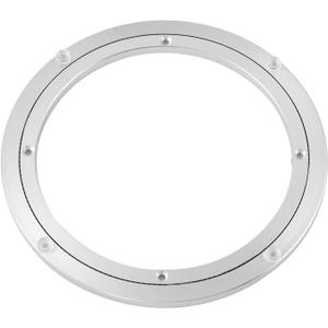 QDiShi 16 Inch Lazy Susan, Heavy Duty Swivel Turntable Aluminum Bearing Metal Rotating Turntable Bearings Swivel Plate Hardware for Dining-Table and Workbench (16 inch)