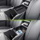 HGWEI Center Console Organizer Compatible with 2026 Jeep Cherokee Interior Accessories, Middle Armrest Storage Tray Insert Secondary Console Compartment (Not Fit Grand Cherokee)