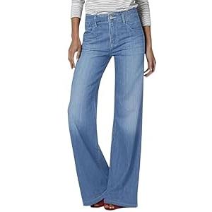 BMSTAY Women's High Waisted Wide Leg Jeans Loose Fit Straight Leg Denim Pants 2025 Trendy, Lightblue Medium